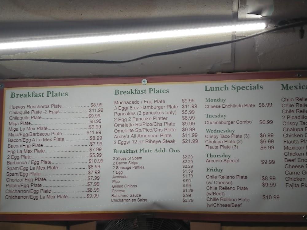 Archy's Homestyle Burgers Menu image 4